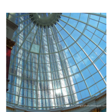 Estructura de marco de acero de acero prefabricado Proveedor de techo de cúpula de vidrio